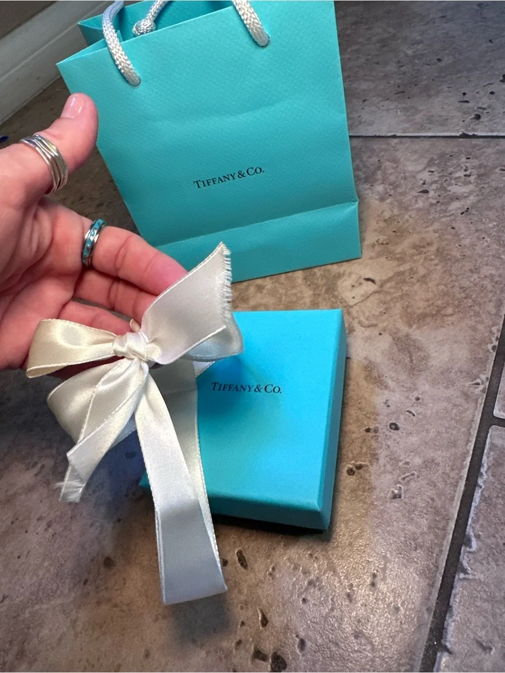 Tiffany & Co 1837 Square Cufflinks Black Titanium circa 2006